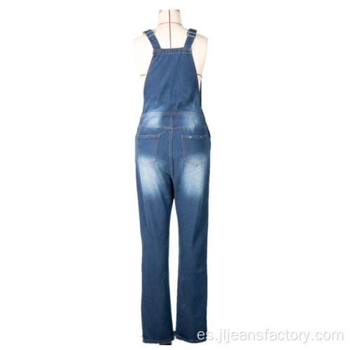 Wholesale damas bibered baberos jeans